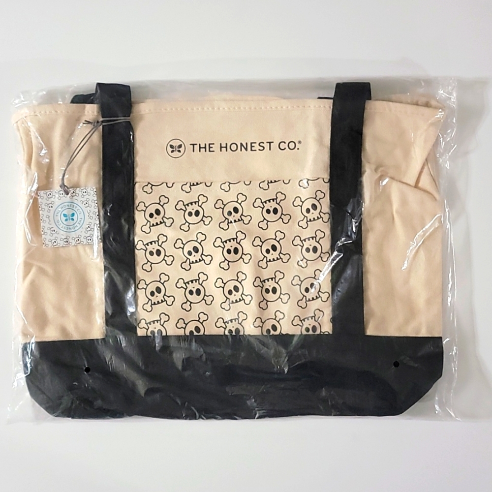 The Honest Company Canvas Skull Pocket Tote